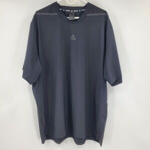 Adidas Training Aeroready Mens Black Short Sleeve Athletic T-Shirt 2XL Workout